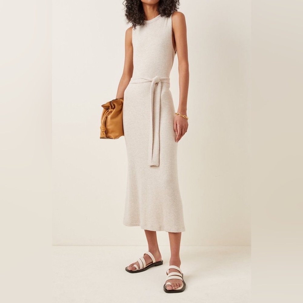 LESET Lori Knit Belted Midi Dress